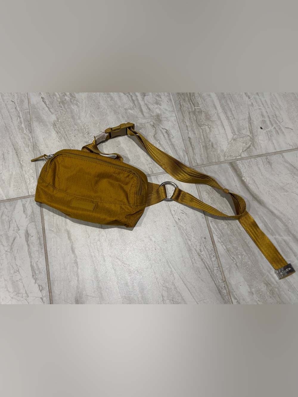 Men's Crossbody Sling Bag in Mustard Yellow - Casual Everyday Carry